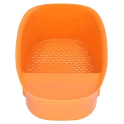 Diskbänk avloppskorg Hushållssadelformad nätsil för köksavfall Grönsaksfrukt Orange
