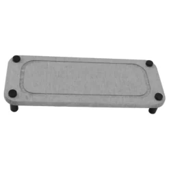 Diskbänk Caddy Instant Dry Diskbänksorganisator torkar direkt Diskbänkshållare Diatomaceous Piedestal Stand Riser med rostfria fötter Grå