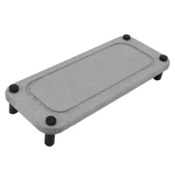 Diskbänk Caddy Instant Dry Diskbänksorganisator torkar direkt Diskbänkshållare Diatomaceous Piedestal Stand Riser med rostfria fötter Grå