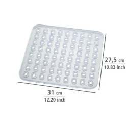 Diskbänksmatta - WENKO - Kristall - 31x27,5cm - Diskskydd - Transparent plast