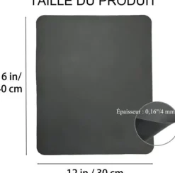 Diskhoštav - Ej specificerat - 40x30 cm - Superabsorberande - Halkskydd - Mörkgrå