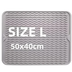 Diskställsmatta, Värmebeständig, Halkfri Design,Gary 50x40cm, Storlek M eller L-b
