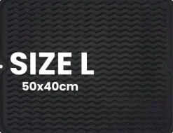 Diskställsmatta, Värmebeständig, Halkfri Design,Svart 50x40cm, Storlek M eller L