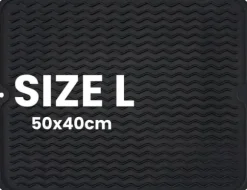 Diskställsmatta, Värmebeständig, Halkfri Design,Svart 50x40cm, Storlek M eller L