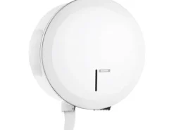 Dispenser Toiletpapir Katrin Jumbo Midi/Maxi med Lås Metal Hvid