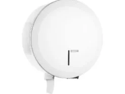 Dispenser Toiletpapir Katrin Jumbo Midi/Maxi med Lås Metal Hvid