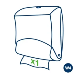 Dispenser TORK W4 Torkduk röd