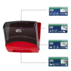 Dispenser TORK W4 Torkduk röd