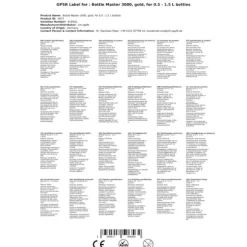 Doserings Bottle Master 3000, för 0,5 - 1,5 liter flaskor, pip, guld, Serveringskvantitet:20 ml