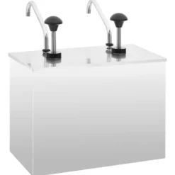 Dressingbehållare rostfritt stål 2 x 3,5 L - Såsbehållare - Dressingbehållare - Home & Living