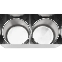 Dressingbehållare rostfritt stål 2 x 3,5 L - Såsbehållare - Dressingbehållare - Home & Living