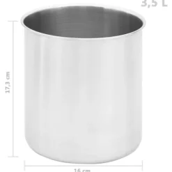 Dressingbehållare rostfritt stål 2 x 3,5 L - Såsbehållare - Dressingbehållare - Home & Living