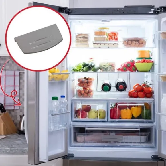 Dörrhandtag frysskåp - SOS ACCESSOIRE - 4244570100 - Vit - Kompatibel med BEKO, DOMEOS, GRUNDIG