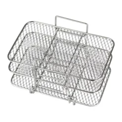 Dual Air Fryer Rack kompatibel för Ninja Multi Layered Dehydrator Racks 304 rostfritt stål Dual Air Fryer Stativ Stativ Air Fryer Tillbehör