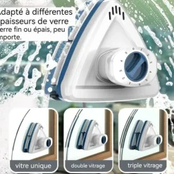 Dubbelansiktad magnetisk fönsterputs INN® 6-40mm 6 justerbara nivåer magnetisk fönsterputs verktyg för magnetisk rengöring