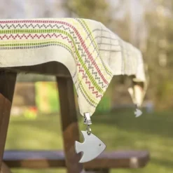 Duktyngder, Fiskdesign, 7.5x6x1 cm, Silver