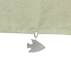 Duktyngder, Fiskdesign, 7.5x6x1 cm, Silver