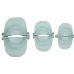 Dumpling Maker Set - 3 olika storlekar Empanadas pressform för matlagning i kök (blå)