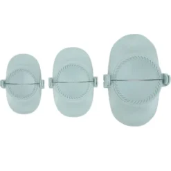 Dumpling Maker Set - 3 olika storlekar Empanadas pressform för matlagning i kök (blå)