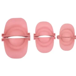 Dumpling Maker Set - 3 storlekar vetehalm Empanadas pressform för matlagning i kök (rosa)