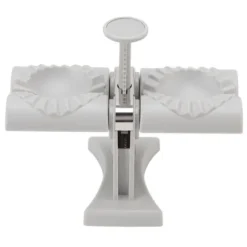 Dumpling Mold Machine Automatisk ABS och rostfritt stål Dubbelhuvud Dumpling Maker för hemkök