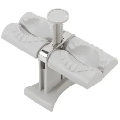 Dumpling Mold Machine Automatisk ABS och rostfritt stål Dubbelhuvud Dumpling Maker för hemkök