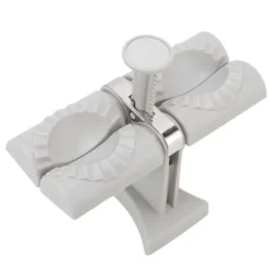 Dumpling Mold Machine Automatisk ABS och rostfritt stål Dubbelhuvud Dumpling Maker för hemkök