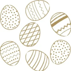 Duni Servetter Gyllene Ägg 3-lagers 33x33cm