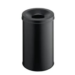 Durable Safe 330601 Papperskorg 30 l (Ø x H) 315 mm x 492 mm Metall Svart 1 st