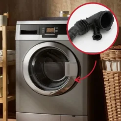 Durite kammare/pumpar - SOS Accessoire - DC67-00335A - Kompatibel med Samsung tvättmaskin - Vattentilloppstubo