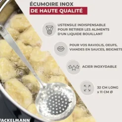 Ecumoire inox 32 cm Fackelmann Oxford