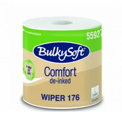 Ekonomisk pappersrengöringsduk 176m 2 lager Bulkysoft Comfort avsvärtad 1 rulle