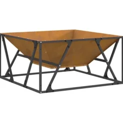 Eldstad Brun 80 x 80 x 40 cm Stål