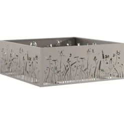 Eldstad Brun 80 x 80 x 30 cm Väderbeständig stål