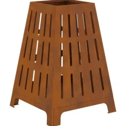 Eldstad Brun 50 x 50 x 70 cm Väderbeständig stål