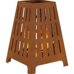 Eldstad Brun 50 x 50 x 70 cm Väderbeständig stål