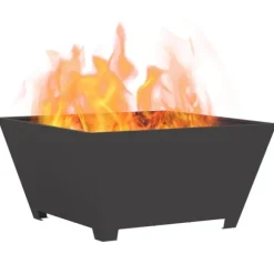 Eldstad Svart 80 x 80 x 40 cm Stål