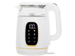 Elektrinis virdulys Adler AD 1305, baltas/auksinis
