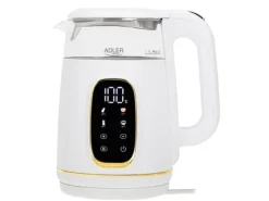 Elektrinis virdulys Adler AD 1305, baltas/auksinis