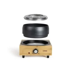 Elektrisk fondueapparat - LIVOO - DOC287 - 800W - 2L - 8 personer - Justerbar termostat - Non-stick kastrull utan PFAS