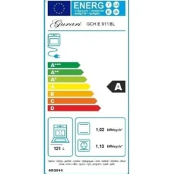 Elektrisk gashäll - Gurari - GCH E 911 BL - 90 cm - 5 brännare - XXL ugn 121 L