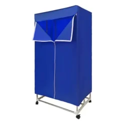 Elektrisk klädtork - Portabelt torkskåp - Pekskärm - 1200–1500 W - PTC-uppvärmning - Timer 0–240 min - Bärkapacitet 30 kg - IPX1 - Blå