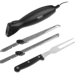 Elektrisk kniv - CAMRY - CR 4513 - Rostfritt stål - 2 uppsättningar knivar - Förvaringslåda