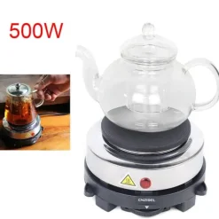 Elektrisk kokplatta, 500 W bordsmodell, portabel spisplatta för kök