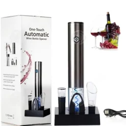 Elektrisk korkskruv - Professionell - Taktisk flasköppnare - Uppladdningsbar - 4 delar - Trådlös