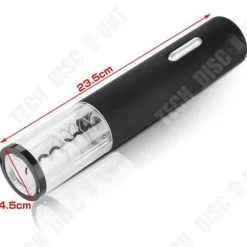 Elektrisk korkskruv - TD® - Svart - Snabblåsning - Uppladdningsbar - Modern