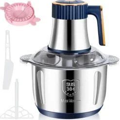Elektrisk Köttkvarn, 5 Hastighetsinställningar, Rostfritt Stål Design,5L, EU