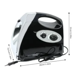 Elektrisk köttkvarn - Köttkvarn & korvstoppare - 800 W kopparmotor - 304 rostfritt stål - 220 V - EU-kontakt - 190 varv/min - Svart