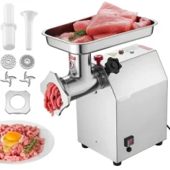 Elektrisk Köttkvarn, Kommersiell Modell, 9,2 Lbs/Min, Korvfyllare för Kök