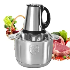 Elektrisk Köttkvarn, Rostfritt Stål Design, 2 Hastighetsalternativ,5L, EU